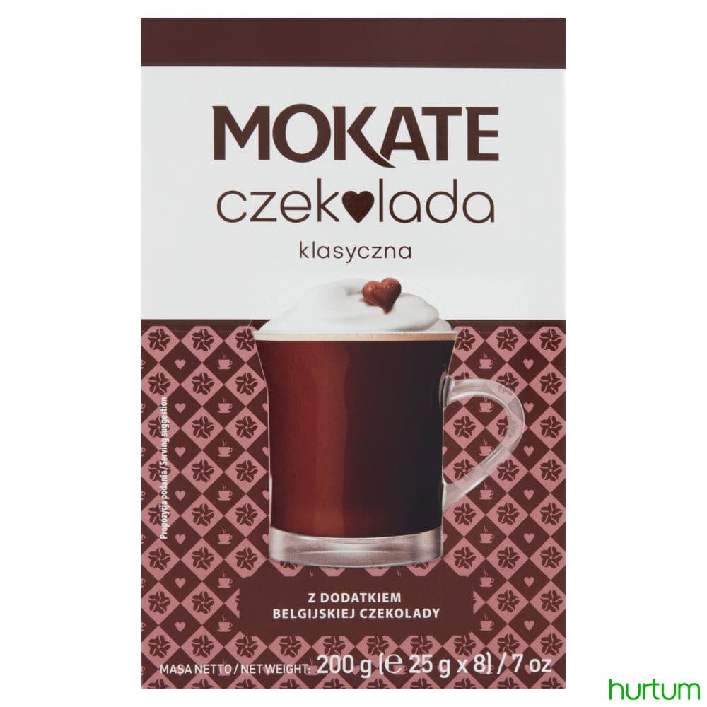 MOKATE Czekolada do picia klasyczna (8x25 g) 200 g