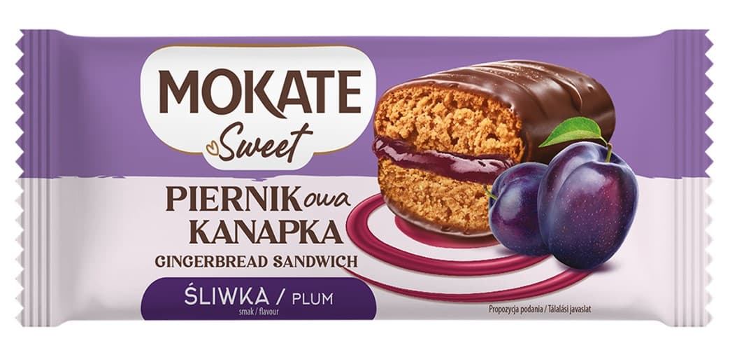 MOKATE SWEET Kanapka piernikowa śliwka 60 g