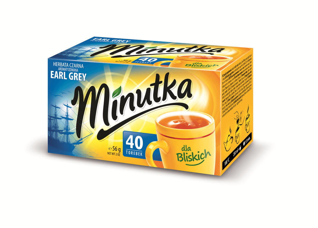 MINUTKA Herbata czarna ekspresowa Earl Grey 40 szt.
