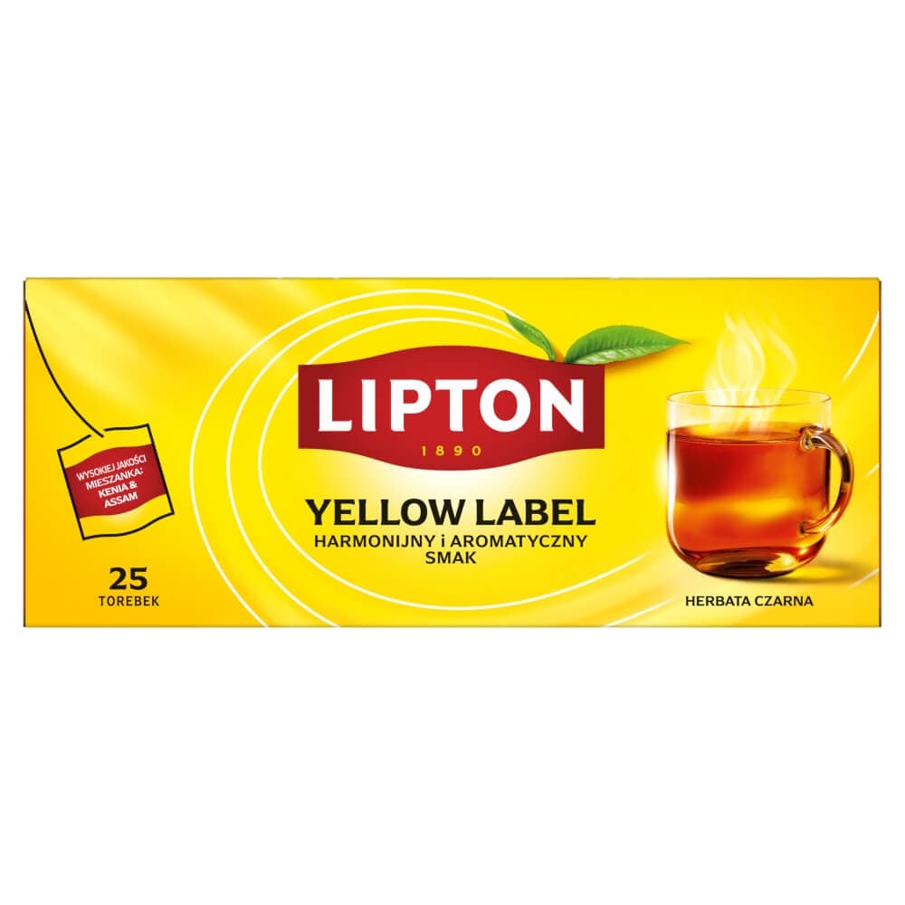 LIPTON Herbata czarna w torebkach Yellow Label (25x2 g) 50 g