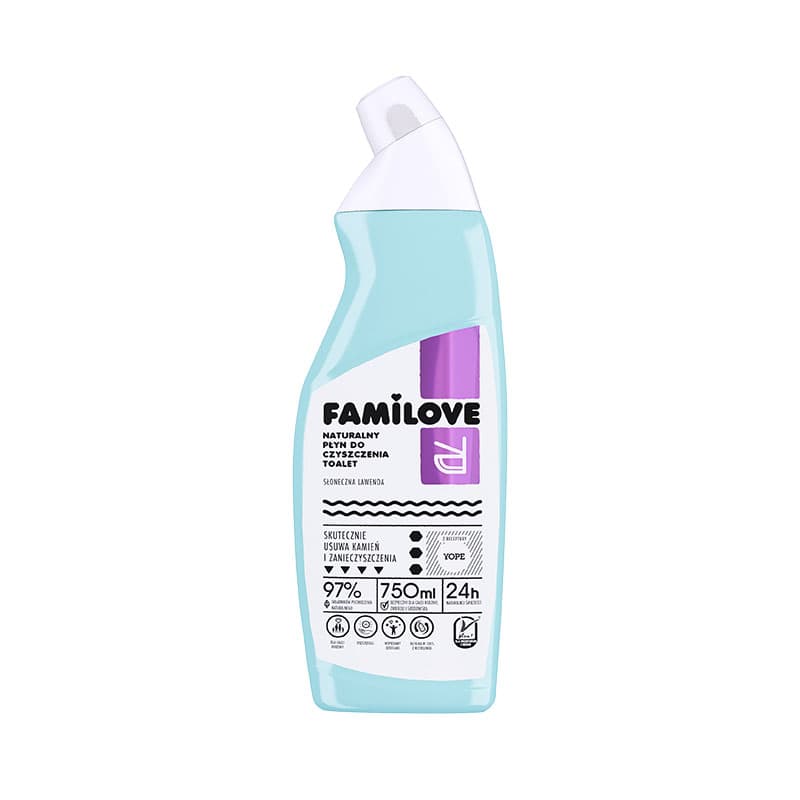 FAMILOVE Naturalny płyn do czyszczenia toalet Słoneczna Lawenda 750 ml
