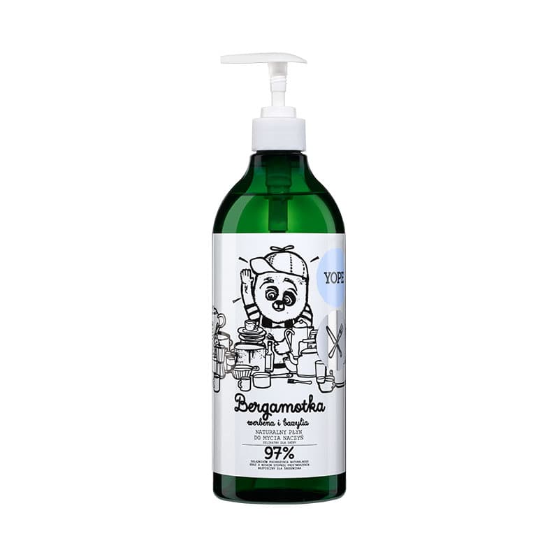 YOPE Naturalny płyn do mycia naczyń Bergamotka Werbena i Bazylia 750 ml