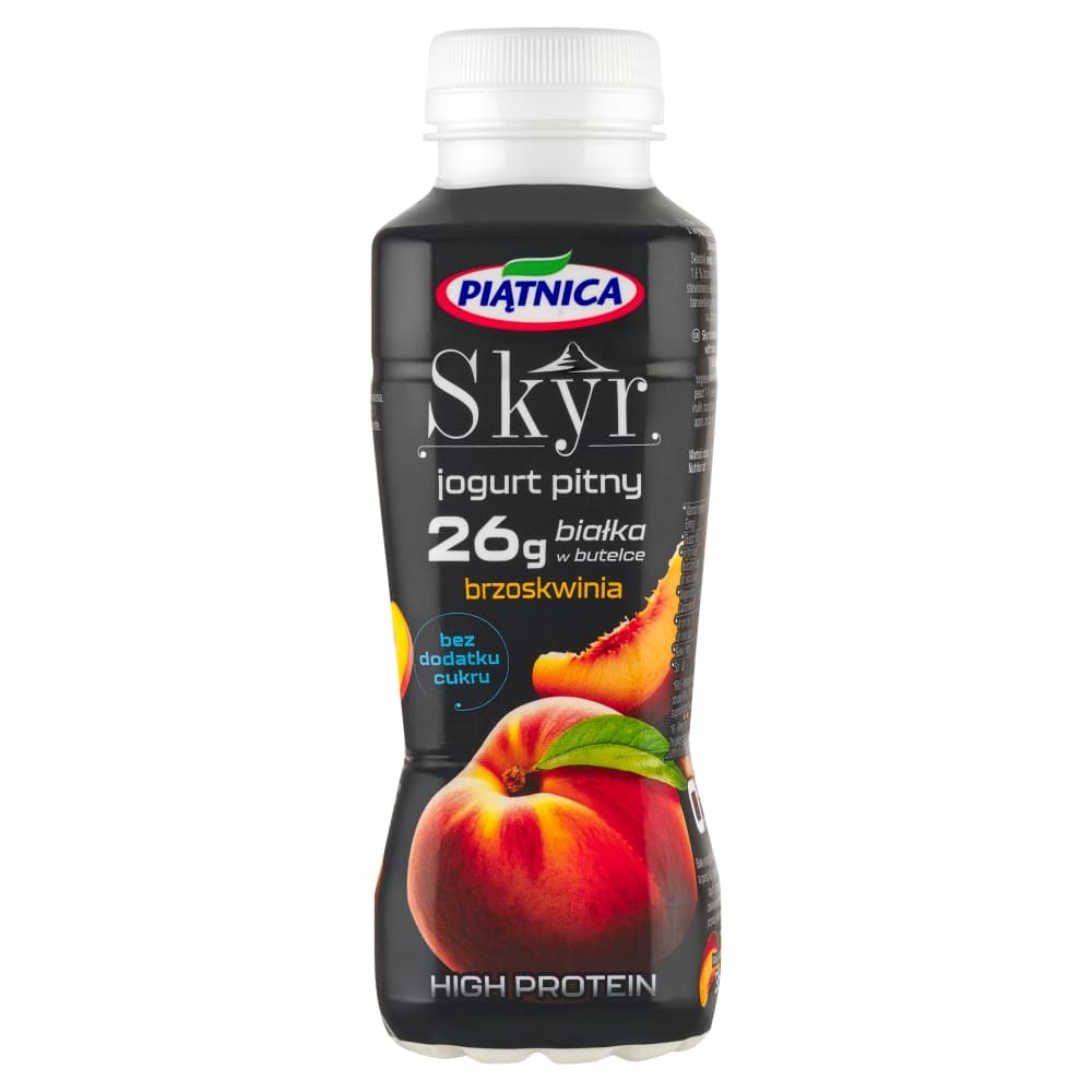 PIĄTNICA HIGH PROTEIN Skyr pitny proteinowy brzoskwinia 360 g