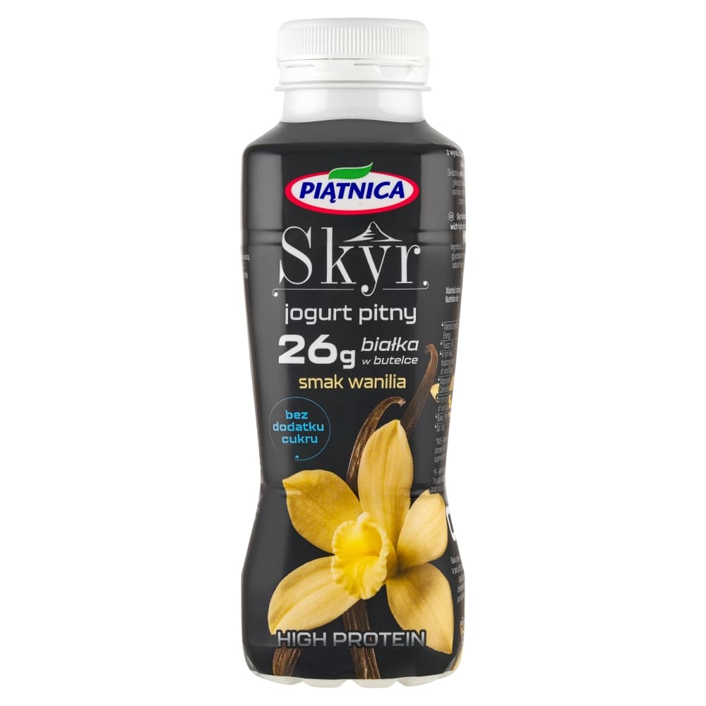 PIĄTNICA HIGH PROTEIN Skyr pitny proteinowy wanilia 360 g