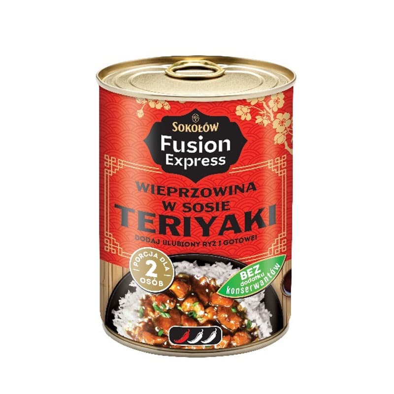 SOKOŁÓW FUSION EXPRESS Wieprzowina w sosie teriyaki 400 g