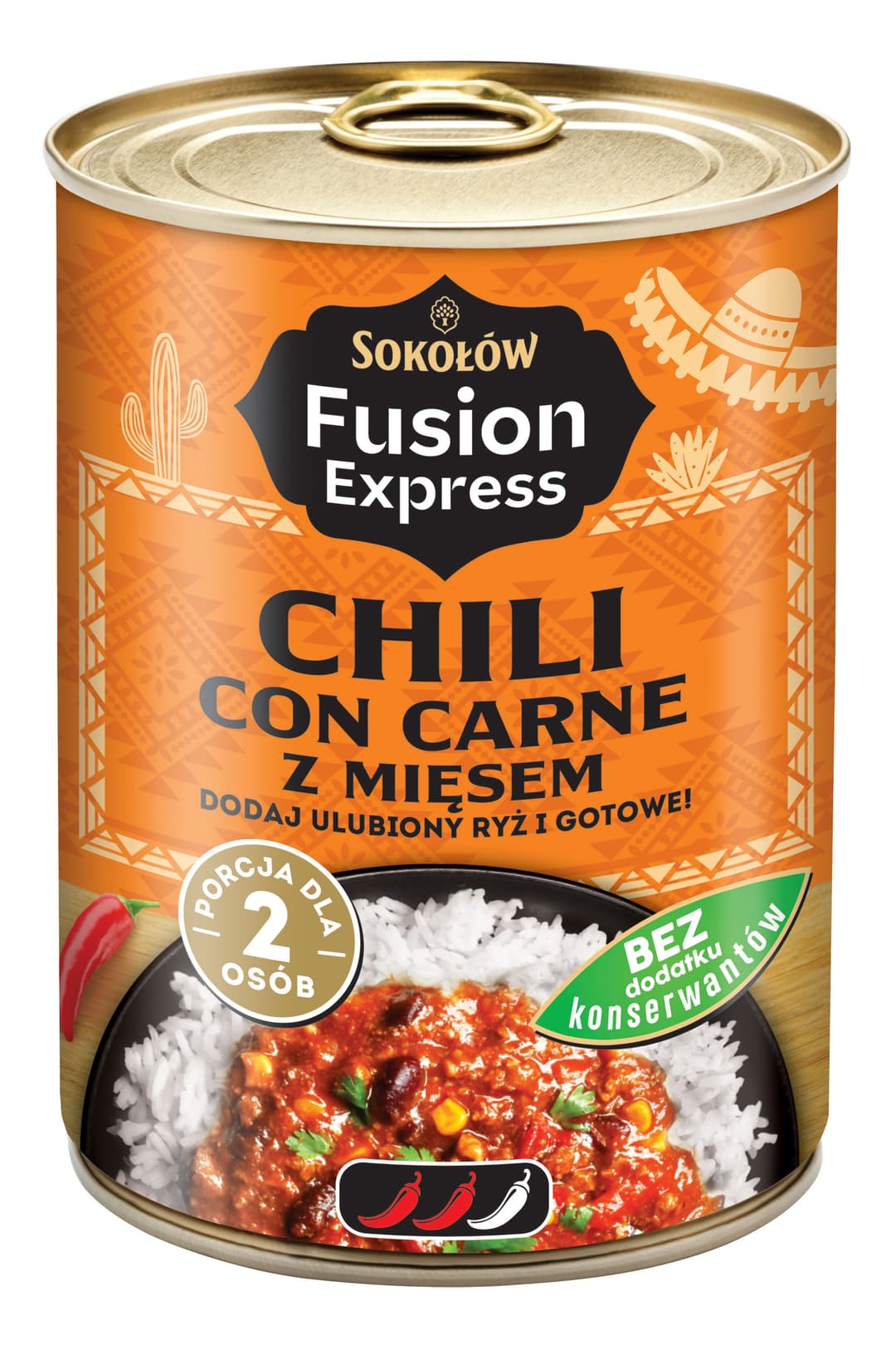 SOKOŁÓW FUSION EXPRESS Chilli con carne z mięsem 400 g