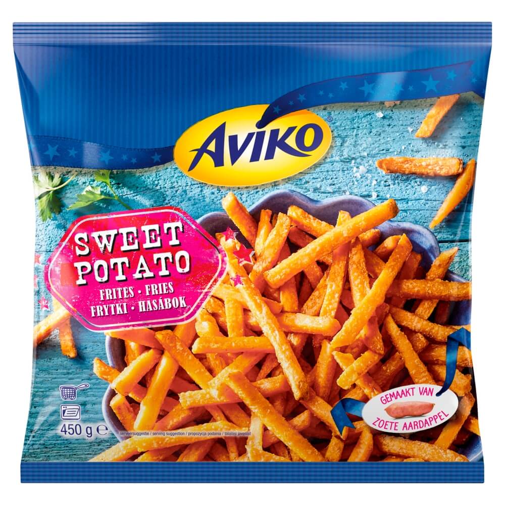 AVIKO Frytki z batatów mrożone 450 g