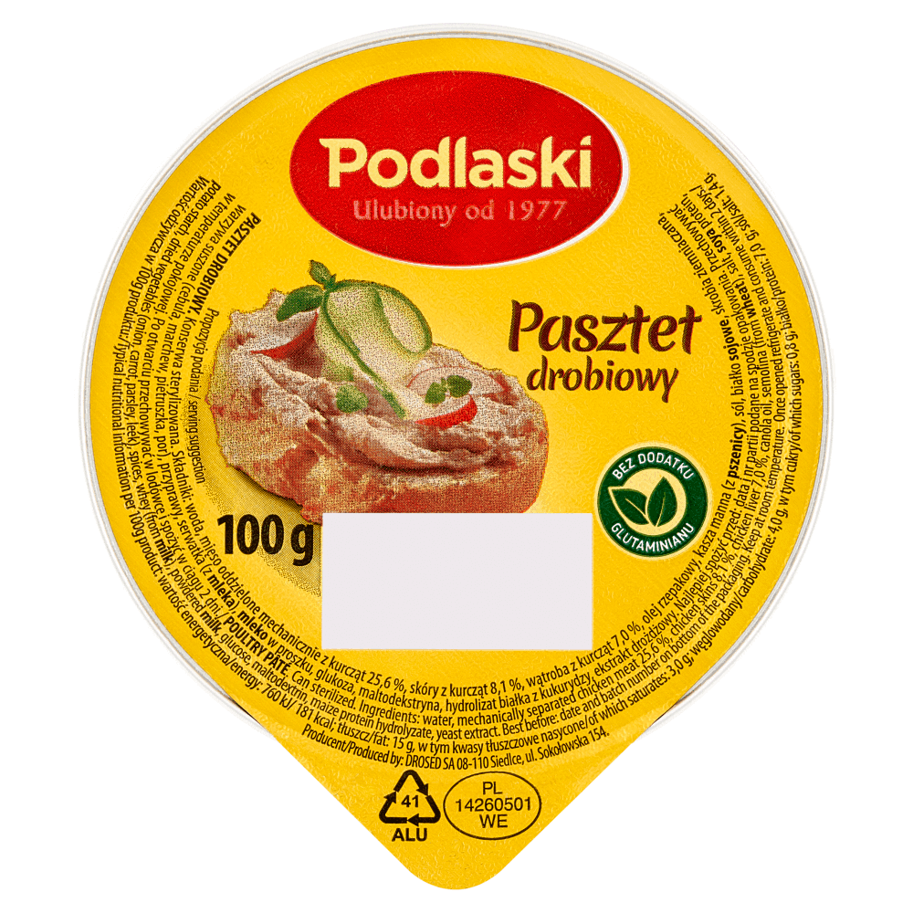 DROSED PODLASKI Pasztet drobiowy 100 g