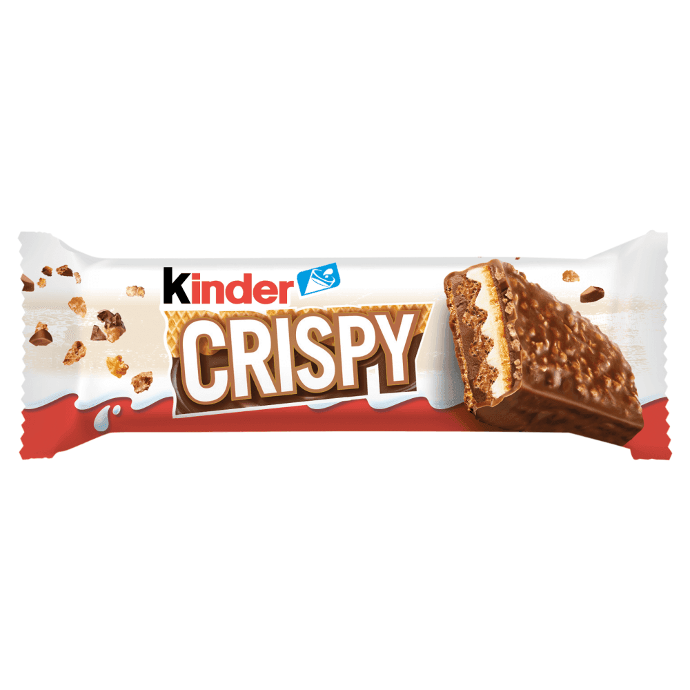 KINDER Chrupiący wafelek z nadzieniem kakaowym i orzechowym Crispy 34 g