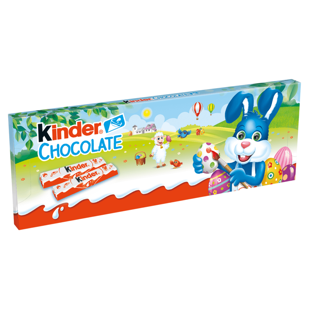 KINDER CHOCOLATE Batoniki z mlecznej czekolady z nadzieniem mlecznym 150 g