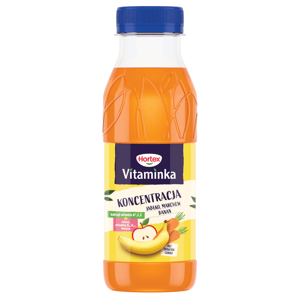 HORTEX VITAMINKA Sok koncentracja jabłko marchew banan 300 ml