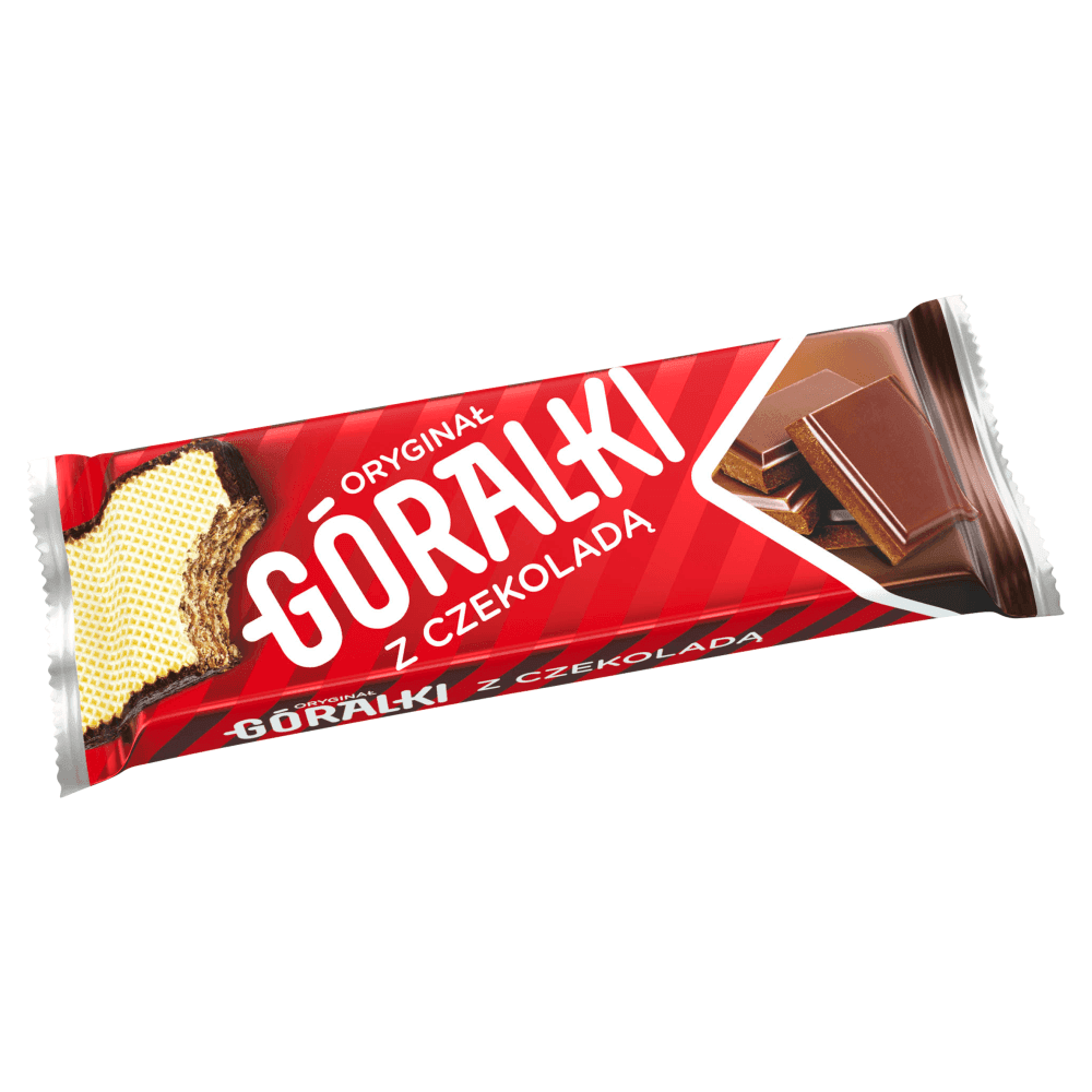 GÓRALKI Z CZEKOLADĄ Wafelek w polewie kakaowej z nadzieniem 45 g