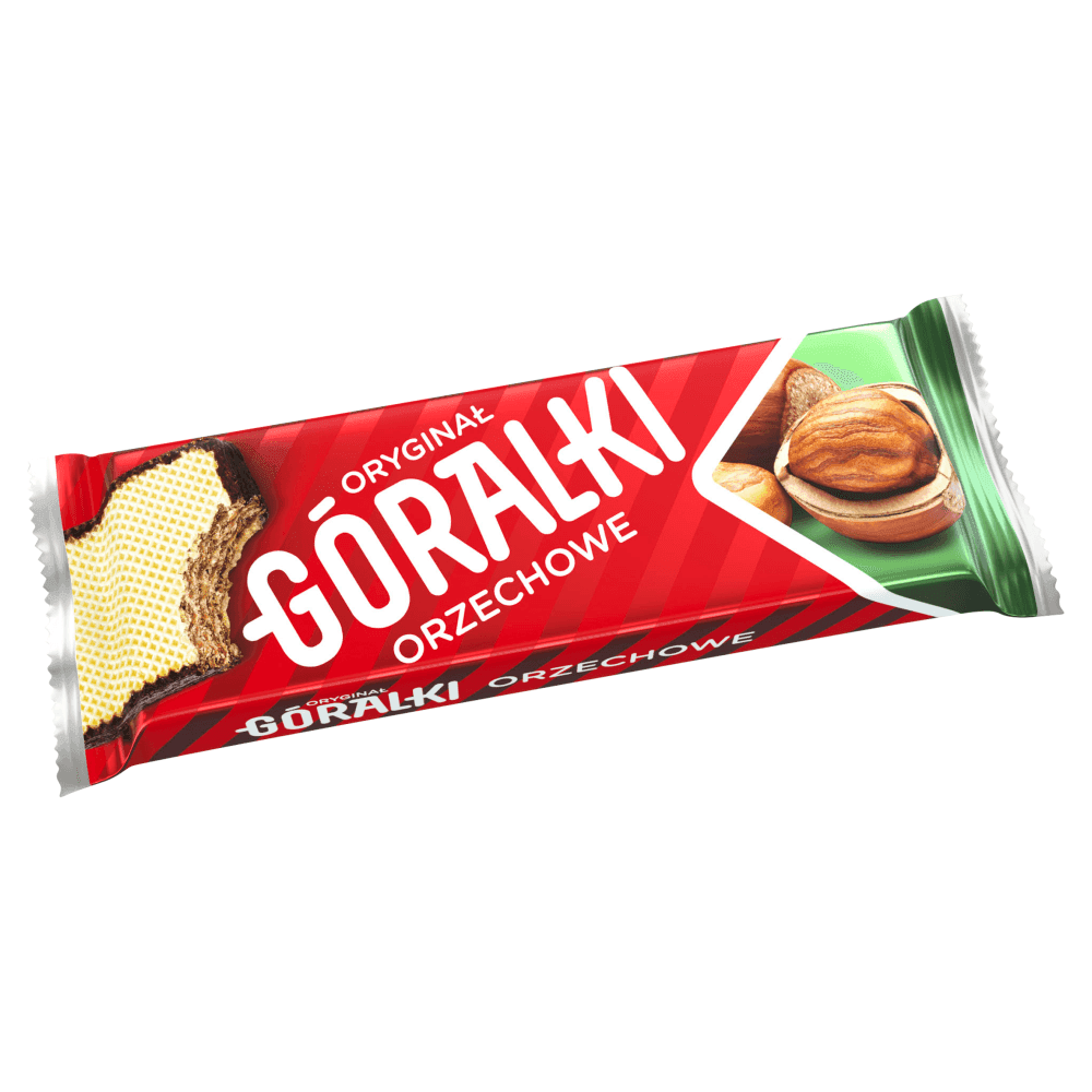 GÓRALKI ORZECHOWE Wafelek w polewie kakaowej z nadzieniem 45 g