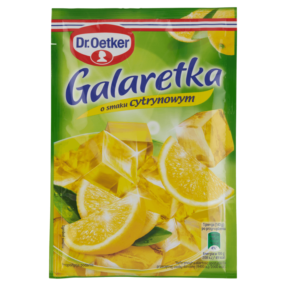 DR. OETKER Galaretka o smaku cytrynowym 72 g