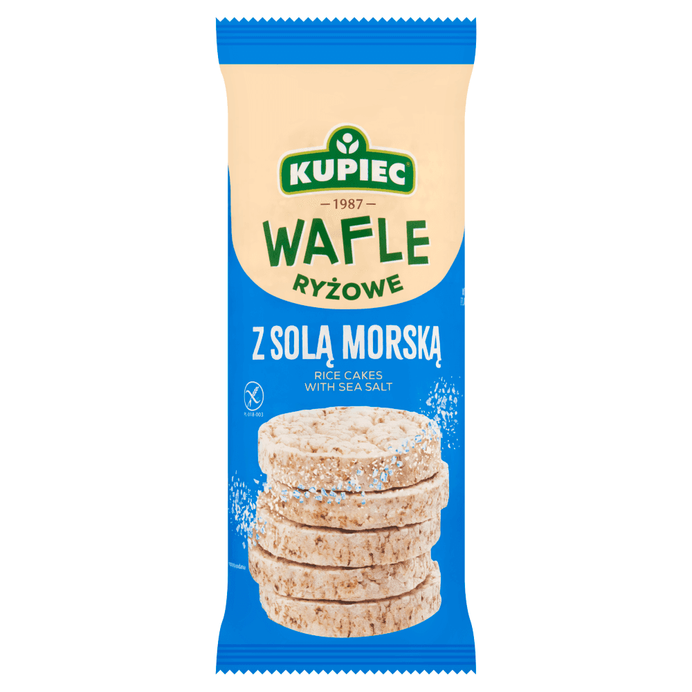 KUPIEC Wafle ryżowe z solą morską 120 g