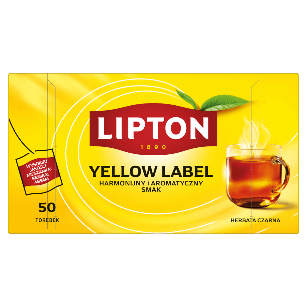 LIPTON Herbata ekspresowa Yellow Label 50 szt. 100 g