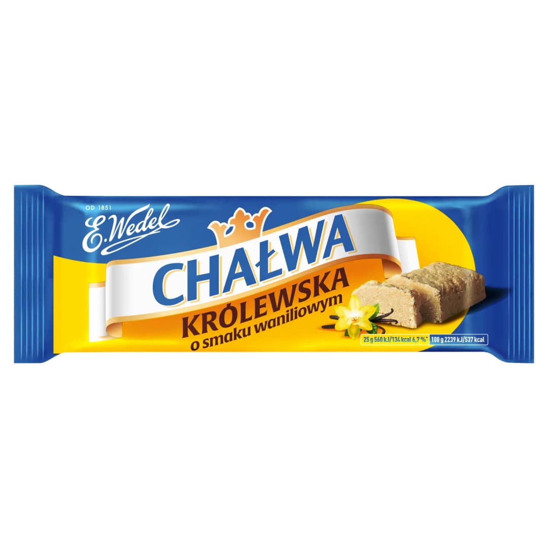 E. WEDEL Chałwa królewska o smaku waniliowym 50 g