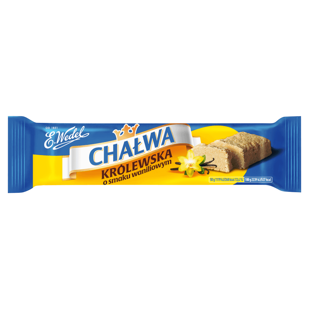 E. WEDEL Chałwa królewska o smaku waniliowym 50 g