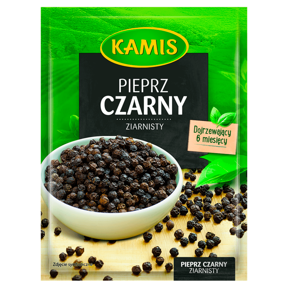 KAMIS Pieprz czarny ziarnisty 16 g