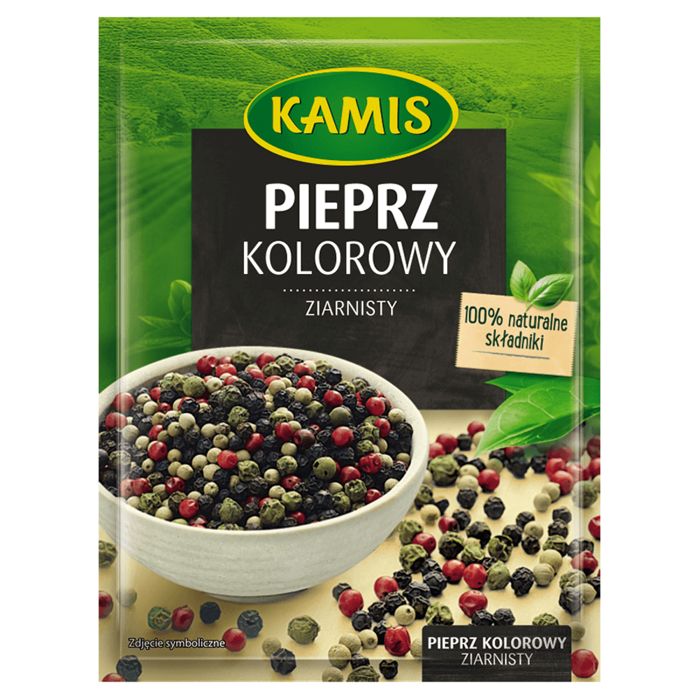 KAMIS Pieprz kolorowy ziarnisty 12 g