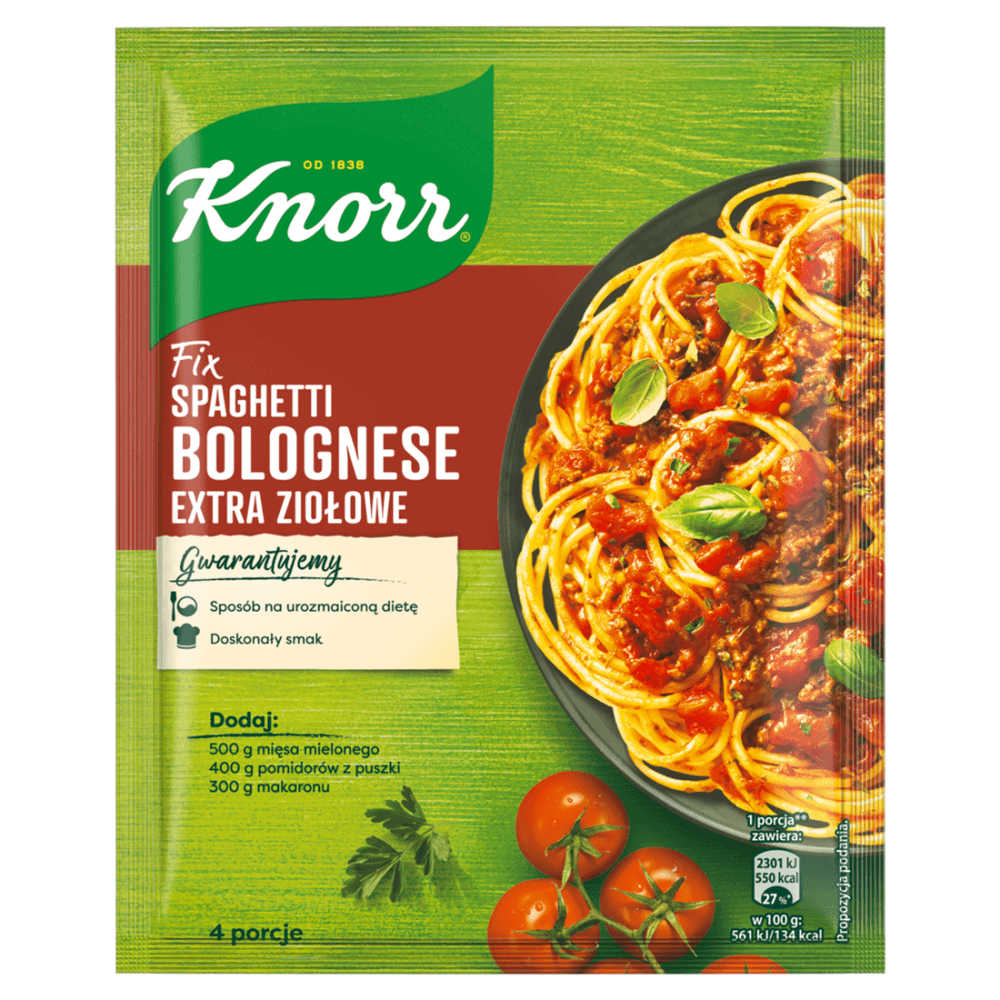 KNORR FIX Spaghetti bolognese extra ziołowe 42 g