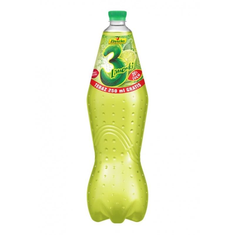 ZBYSZKO Napój gazowany 3 limoniki 1,5 l+0,25 l