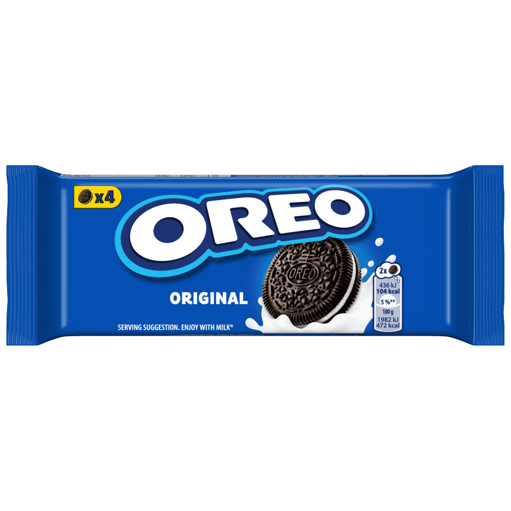 OREO ORGINAL Ciastka kakaowe z nadzieniem o smaku waniliowym 44 g