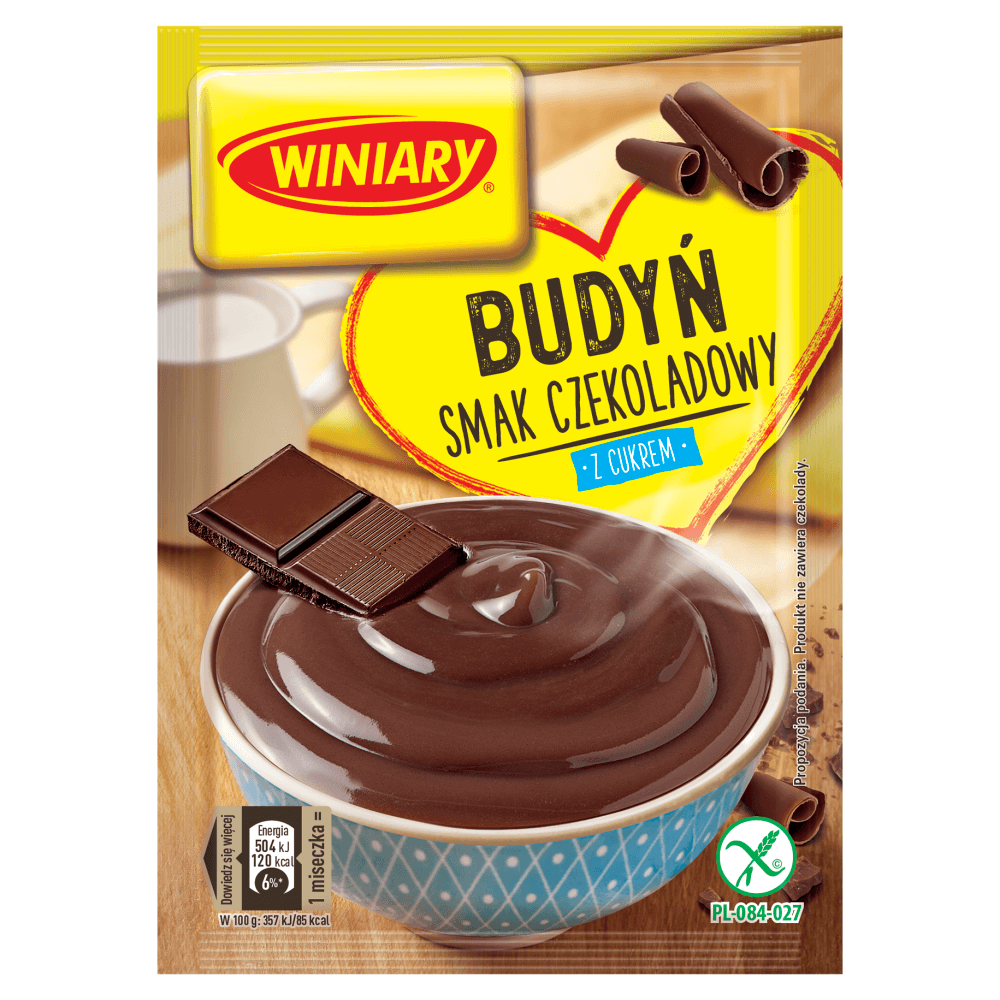 WINIARY Budyń czekoladowy z cukrem 63 g
