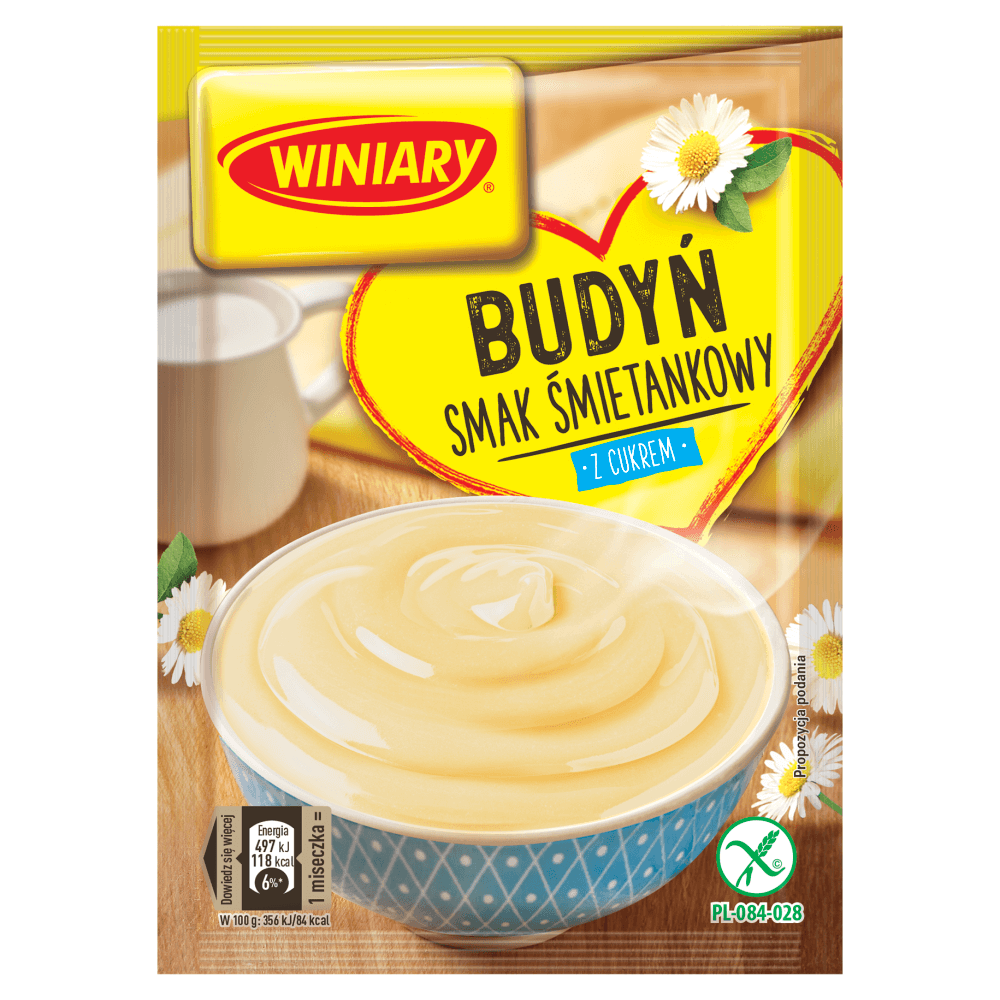 WINIARY Budyń śmietankowy z cukrem 60 g