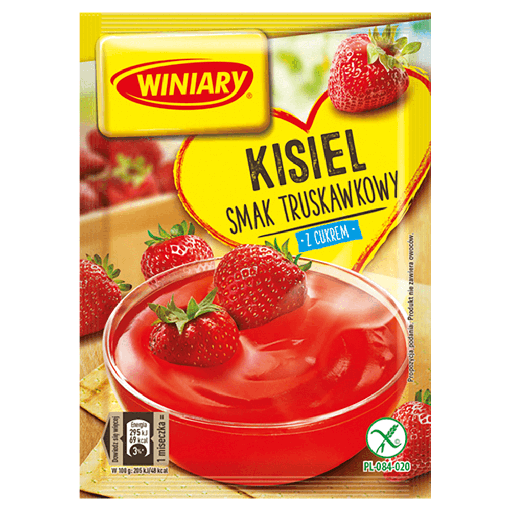 WINIARY Kisiel truskawkowy z cukrem 77 g