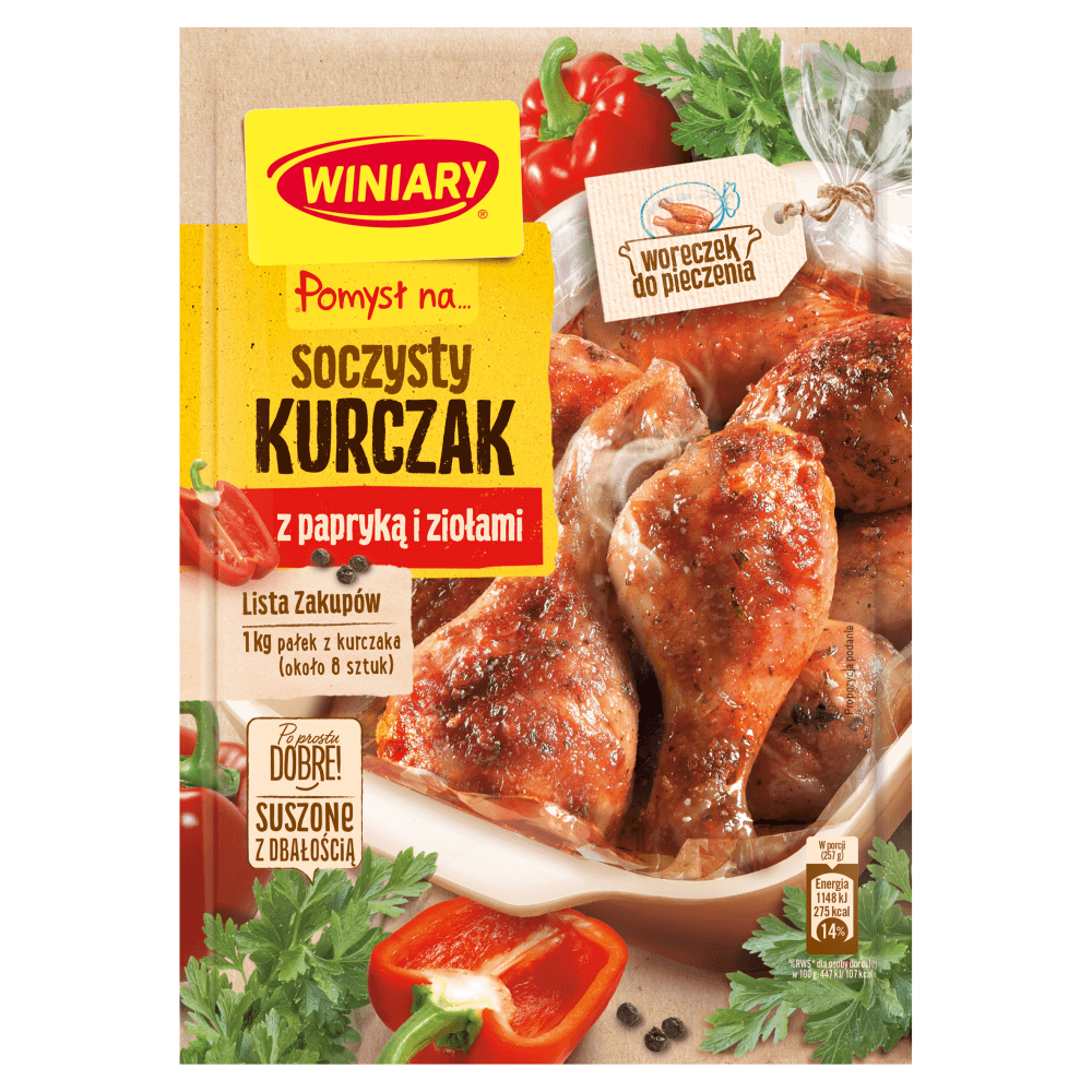 WINIARY POMYSŁ NA... Soczysty kurczak z papryką i ziołami 28 g