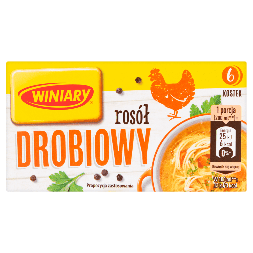 WINIARY Bulion Rosół drobiowy 6 kostek 60 g