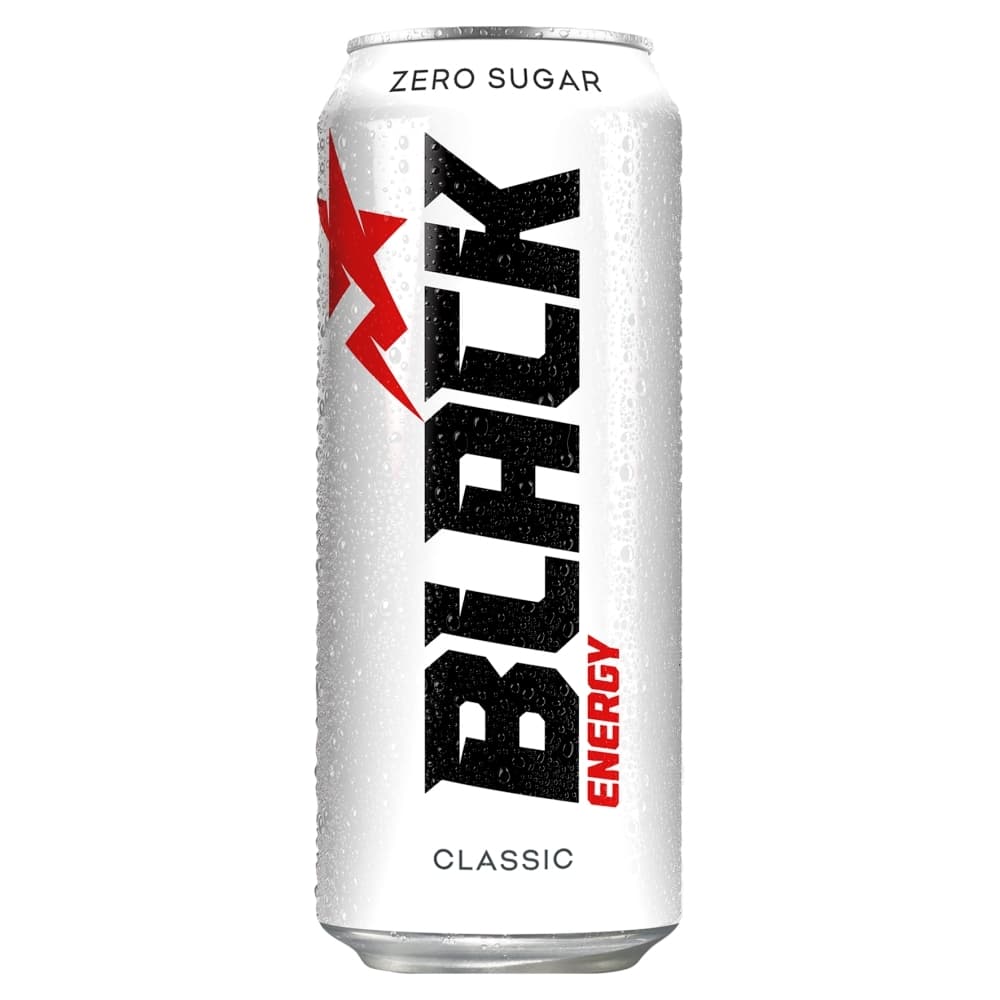 BLACK ENERGY ZERO Gazowany napój energetyzujący bez cukru Original 500 ml