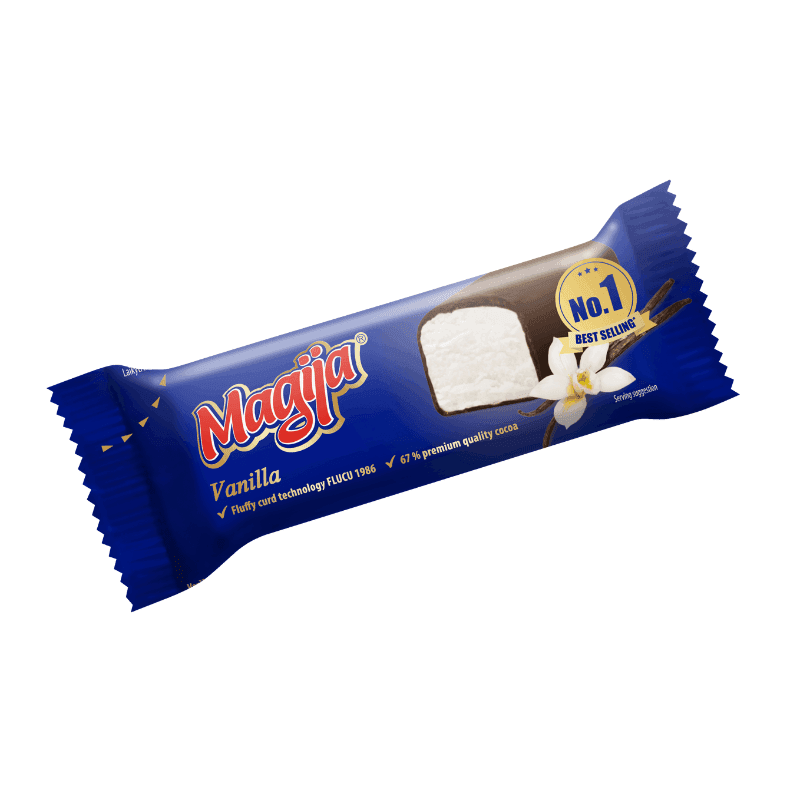 MAGIJA Batonik twarogowy o smaku waniliowym w czekoladzie 40 g