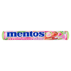 MENTOS STRAWBERRY MIX Cukierki do żucia 37,5 g