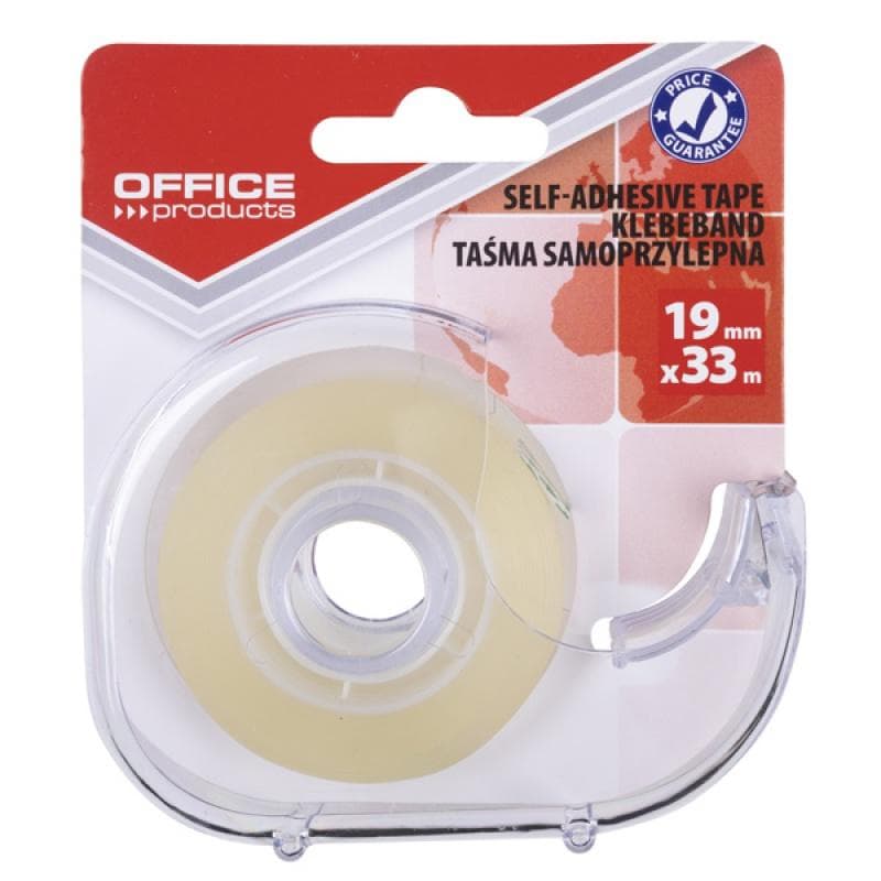 OFFICE PRODUCTS Taśma biurowa samoprzylepna z dyspenserem transparentna 1 szt.