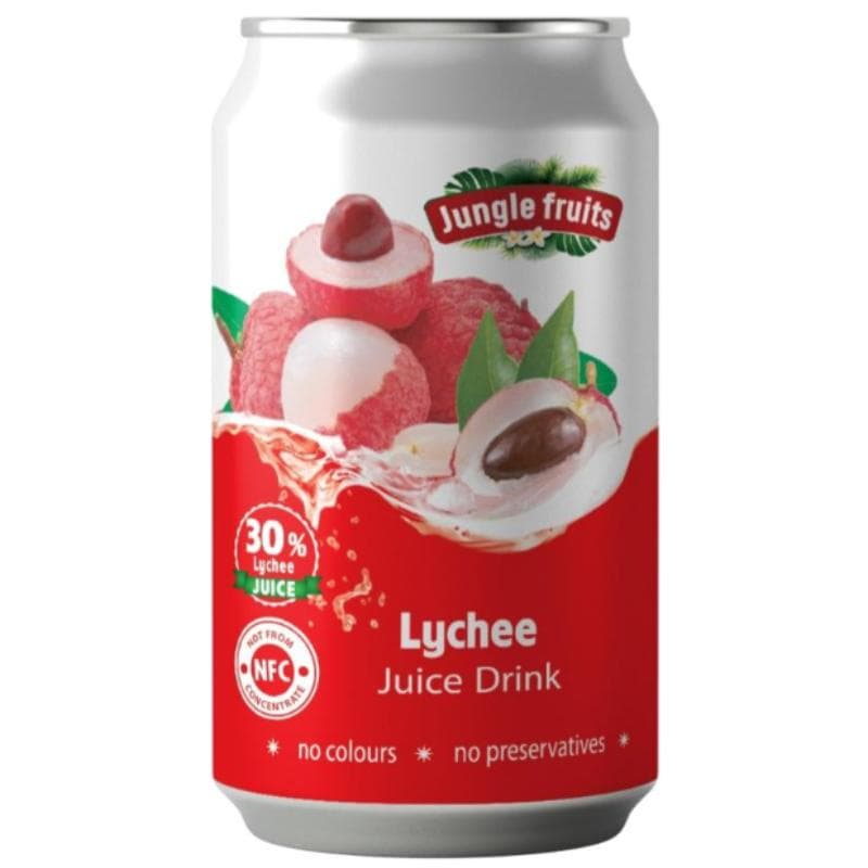 JUNGLE FRUITS Napój z sokiem z Lychee 330ml