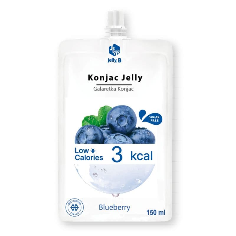 JELLY.B Galaretka konjac jagoda roślinno-owocowa 150ml