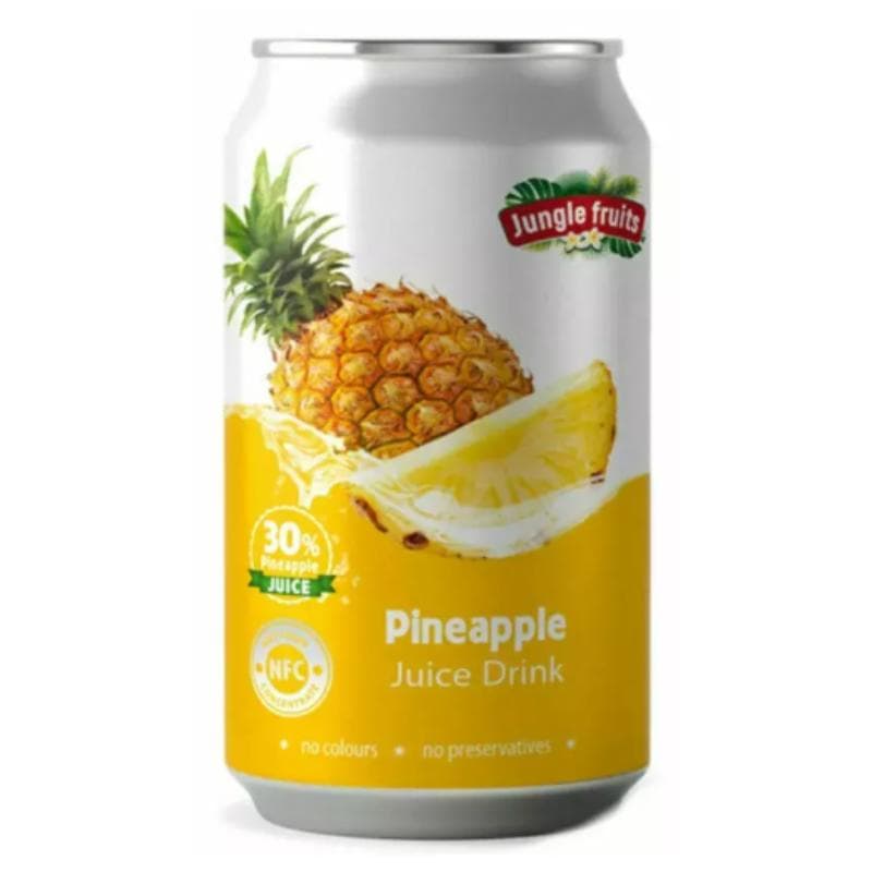 JUNGLE FRUITS Napój z sokiem ananasowym 330ml