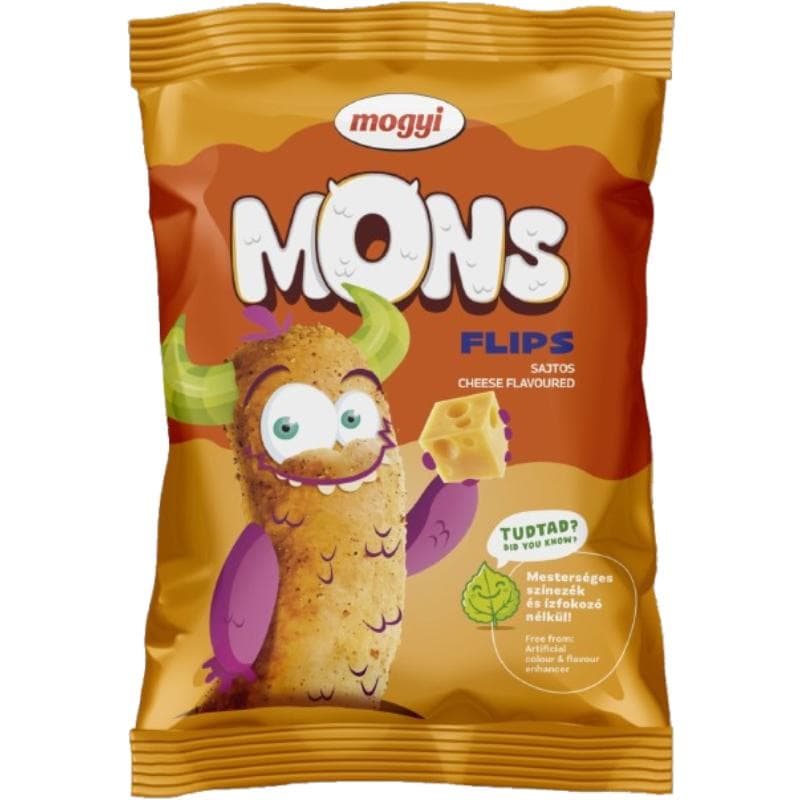 MOGYI MONS FLIPS Chrupki o smaku serowym 40g