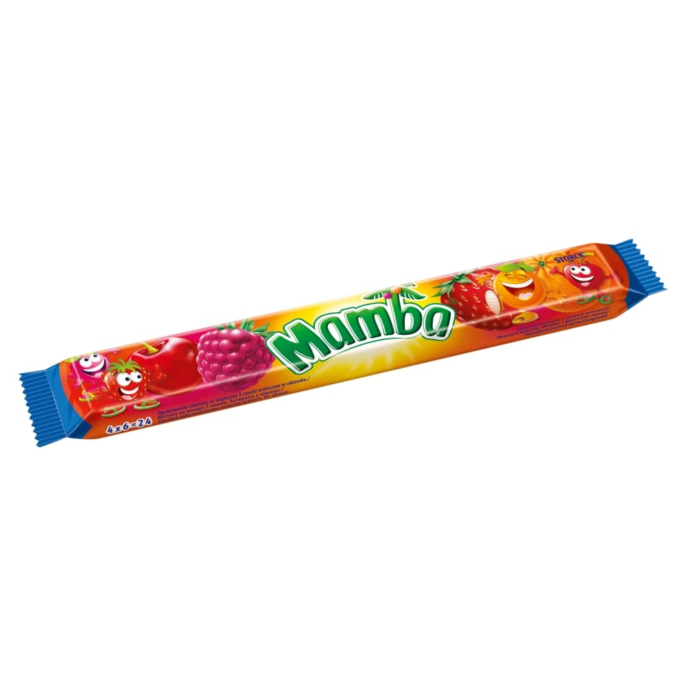MAMBA Gumy rozpuszczalne o smakach owocowych 106 g