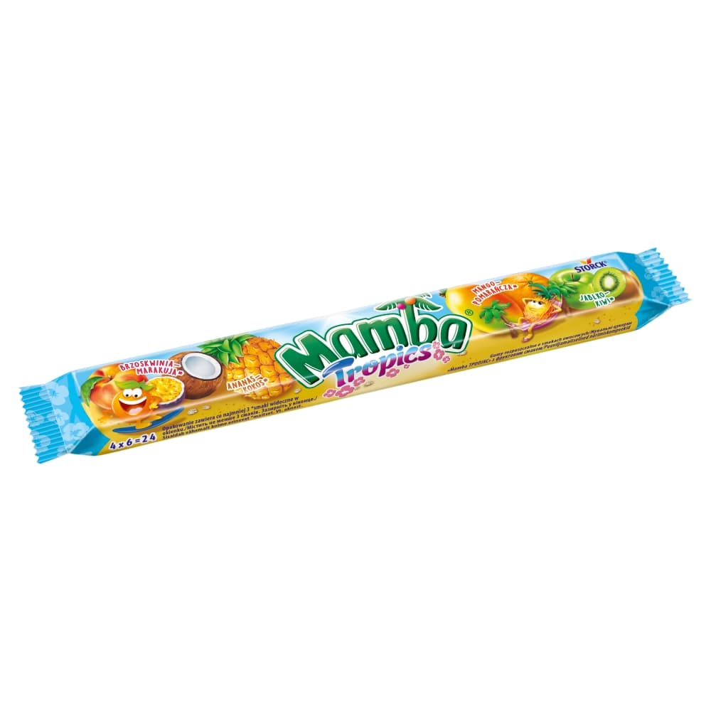 MAMBA TROPICS Gumy rozpuszczalne o smakach owocowych 106 g