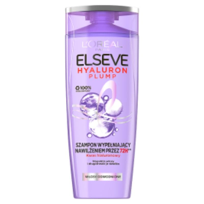 L'ORÉAL PARIS ELSEVE HYALURON PLUMP Szampon wypełniający nawilżeniem przez 72 h 400 ml