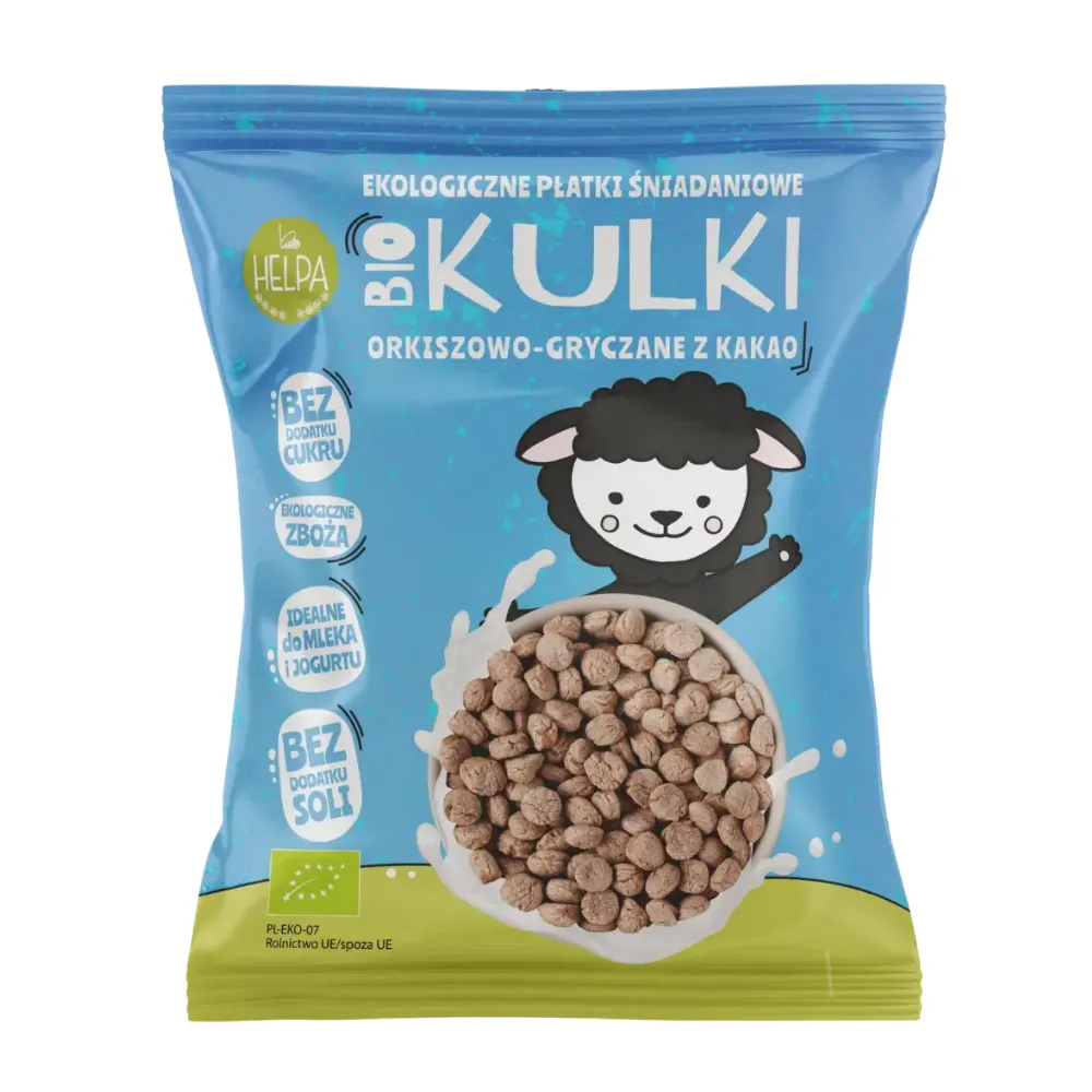 HELPA Bio kulki orkiszowo-gryczane z kakao 160 g