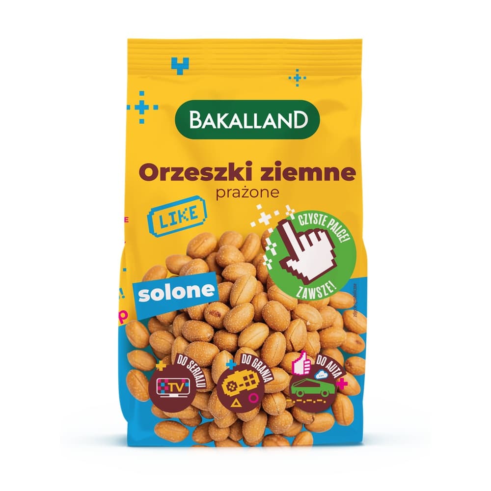 BAKALLAND Orzeszki arachidowe prażone solone 200 g