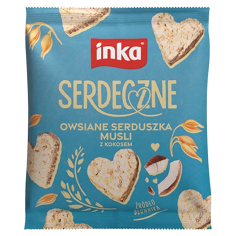 INKA Ciastka serduszka kokosowe 50 g