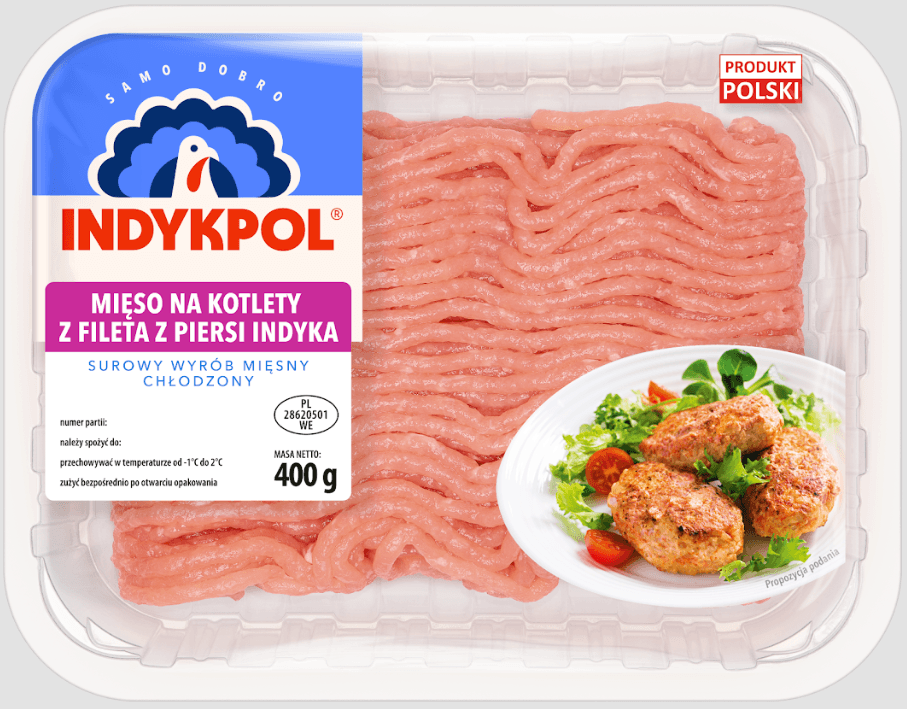 INDYKPOL Mięso na kotlety z fileta indyka 400 g