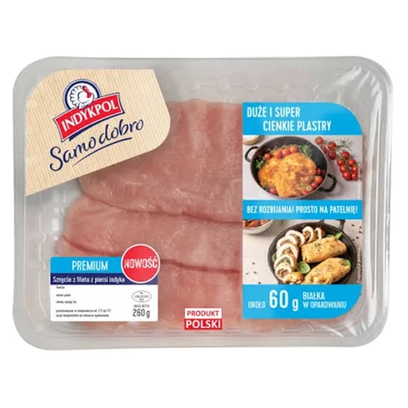 INDYKPOL Sznycle z fileta premium 260 g