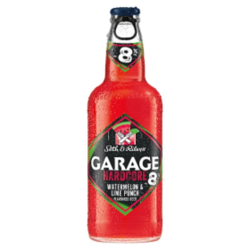 GARAGE HARDCORE Piwo aromatyzowane o smaku arbuzowo - limonkowym 400 ml