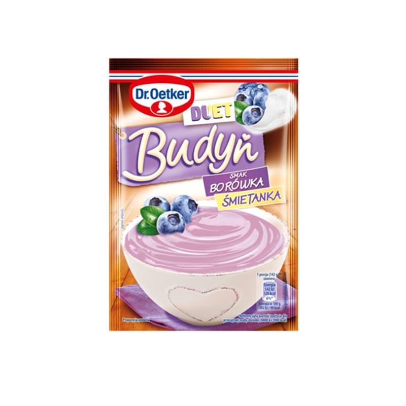 DR.OETKER Budyń duet smak borówka-śmietanka 40 g
